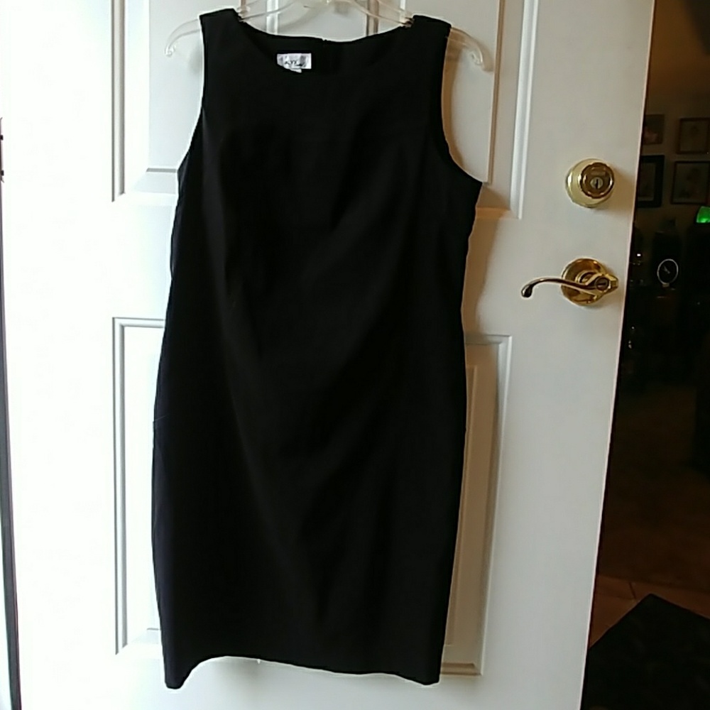 Black sheath dress